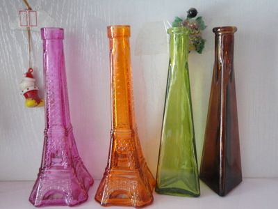 【优质供应】铁塔玻璃瓶可以喷涂深加工各种颜色可定制